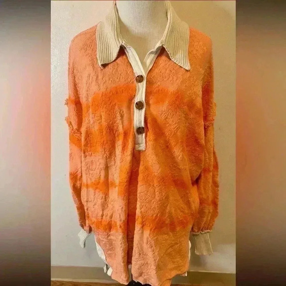 NWT Free People Sunrise Polo size M sold out online and in store - Picture 5 of 10